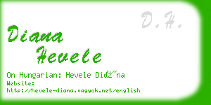 diana hevele business card